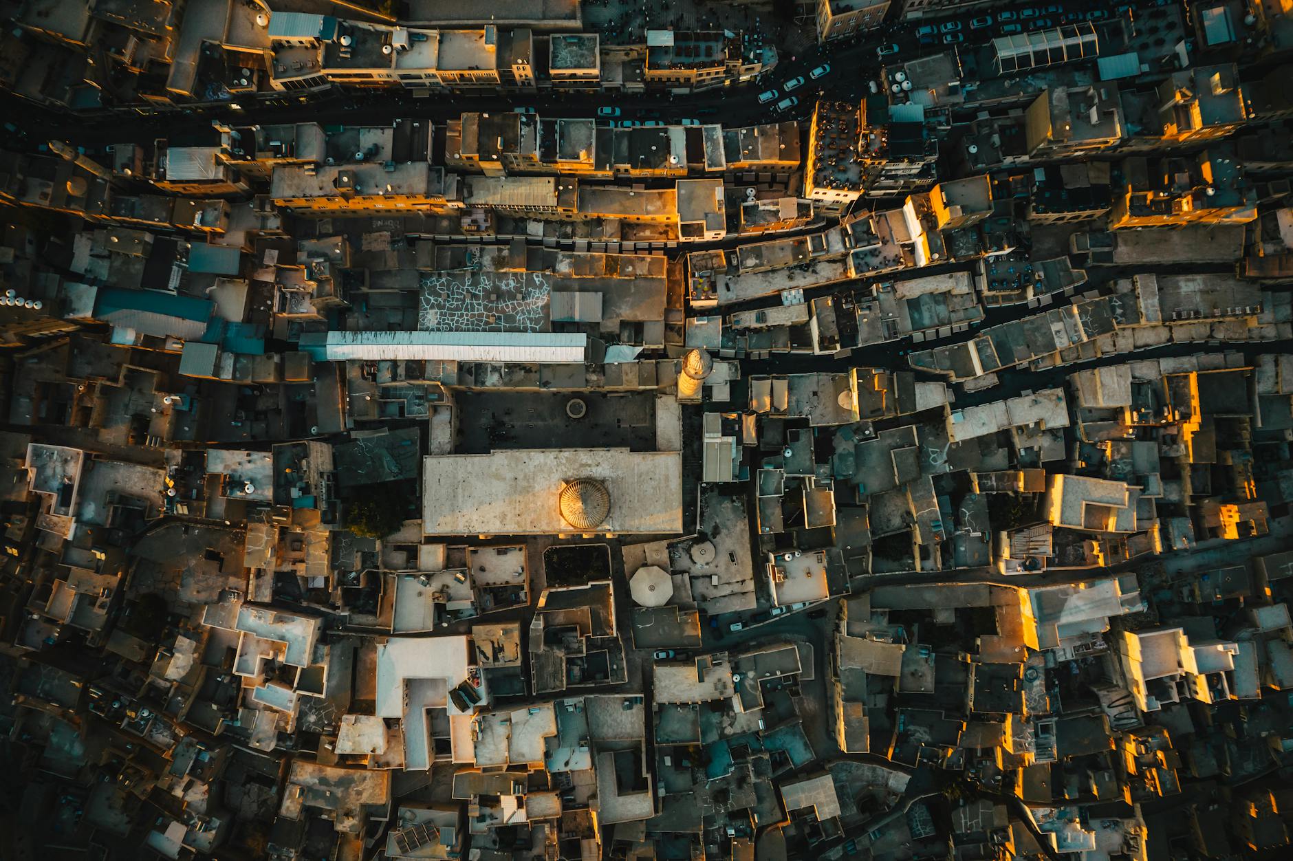 aerial view of mardin s historic architecture